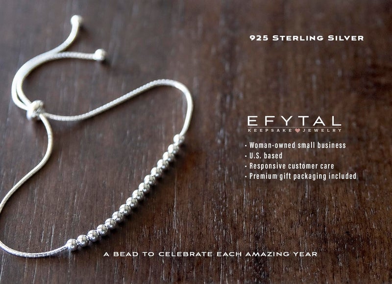 EFYTAL 18th Birthday Gifts, 925 Sterling Silver Bracelet, 18th Birthday Gift Ideas, Gifts for 18 Year Old - Image 2